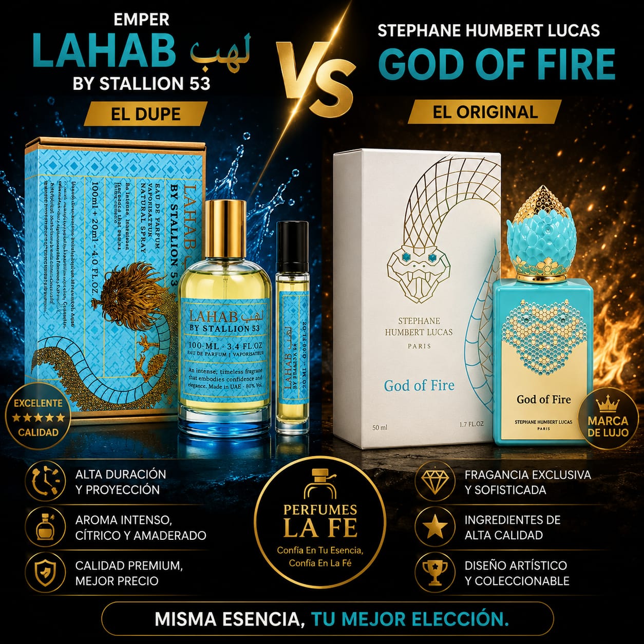 Emper Lahab Men by Stallion 53 100ml + Decant 20ml EDP